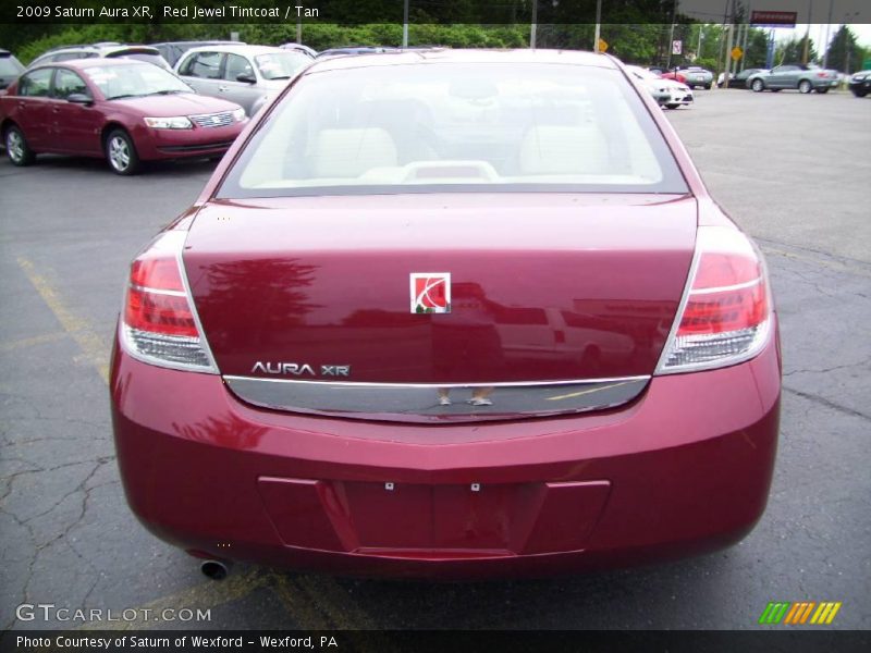 Red Jewel Tintcoat / Tan 2009 Saturn Aura XR