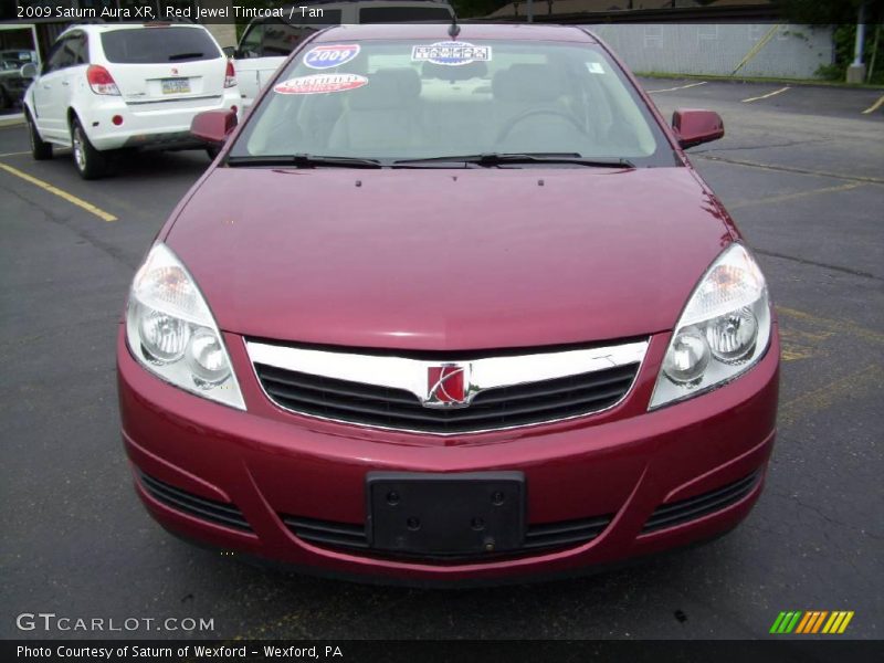 Red Jewel Tintcoat / Tan 2009 Saturn Aura XR