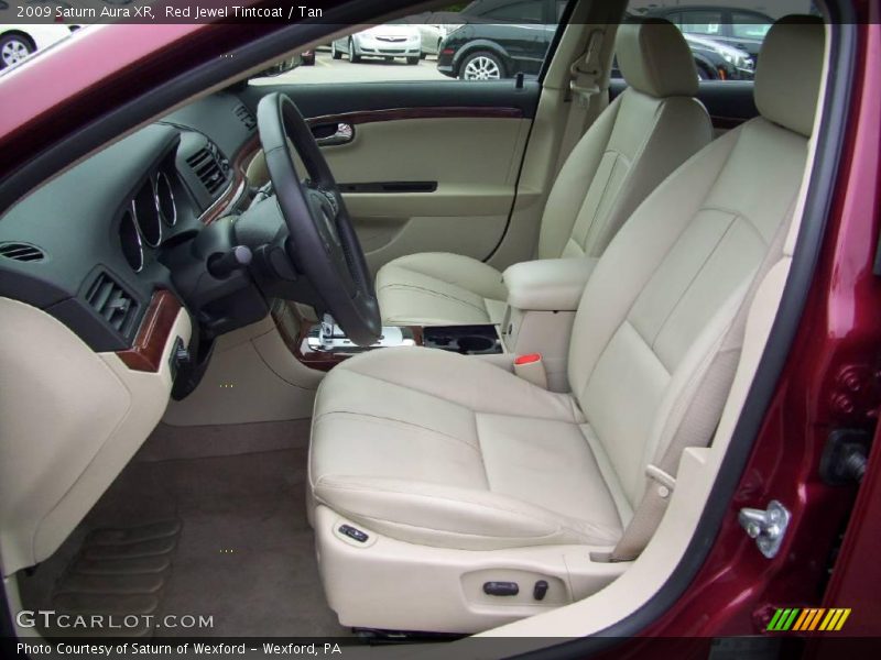 Red Jewel Tintcoat / Tan 2009 Saturn Aura XR