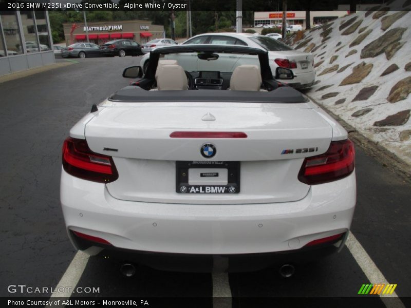 Alpine White / Oyster 2016 BMW M235i xDrive Convertible