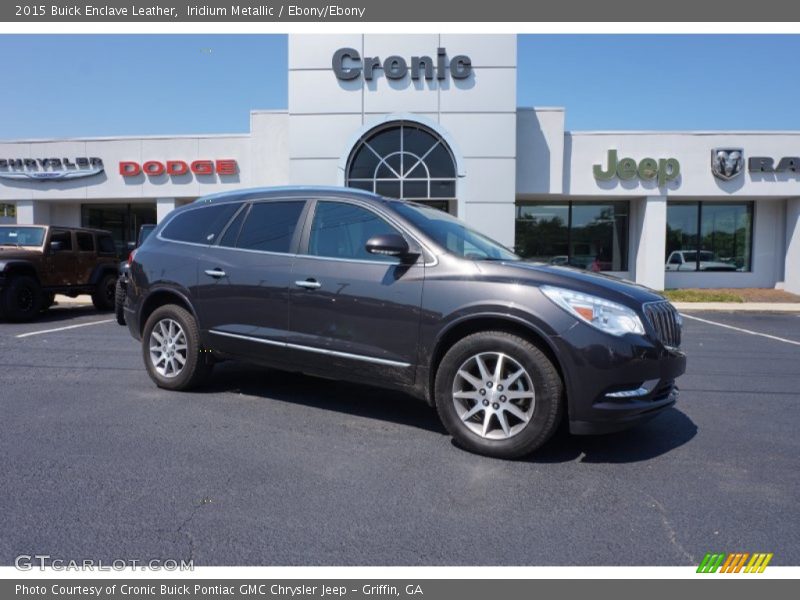 Iridium Metallic / Ebony/Ebony 2015 Buick Enclave Leather