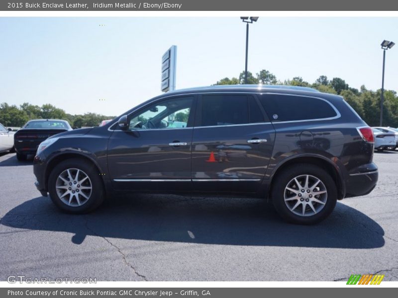 Iridium Metallic / Ebony/Ebony 2015 Buick Enclave Leather