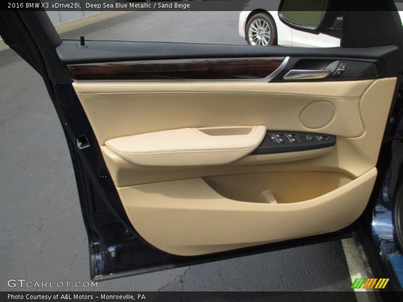 Deep Sea Blue Metallic / Sand Beige 2016 BMW X3 xDrive28i
