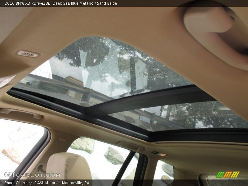 Deep Sea Blue Metallic / Sand Beige 2016 BMW X3 xDrive28i