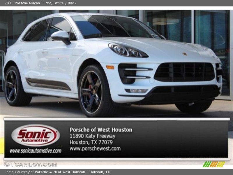 White / Black 2015 Porsche Macan Turbo