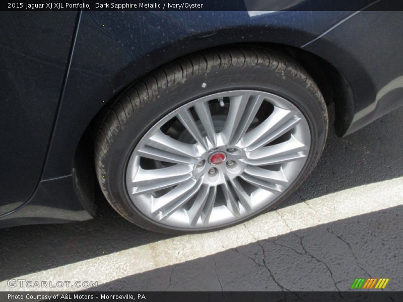 Dark Sapphire Metallic / Ivory/Oyster 2015 Jaguar XJ XJL Portfolio