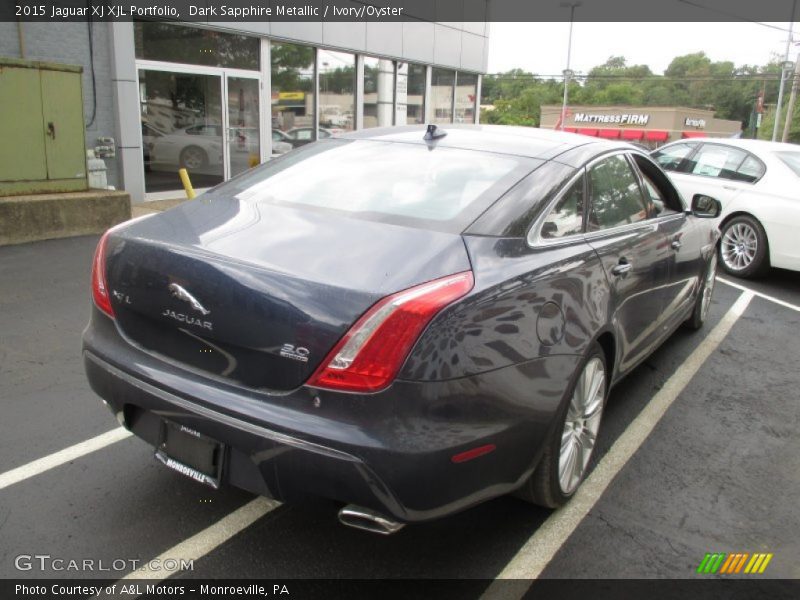 Dark Sapphire Metallic / Ivory/Oyster 2015 Jaguar XJ XJL Portfolio