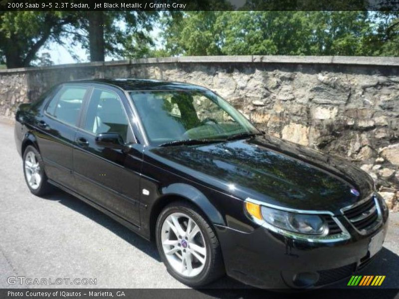 Jet Black Metallic / Granite Gray 2006 Saab 9-5 2.3T Sedan