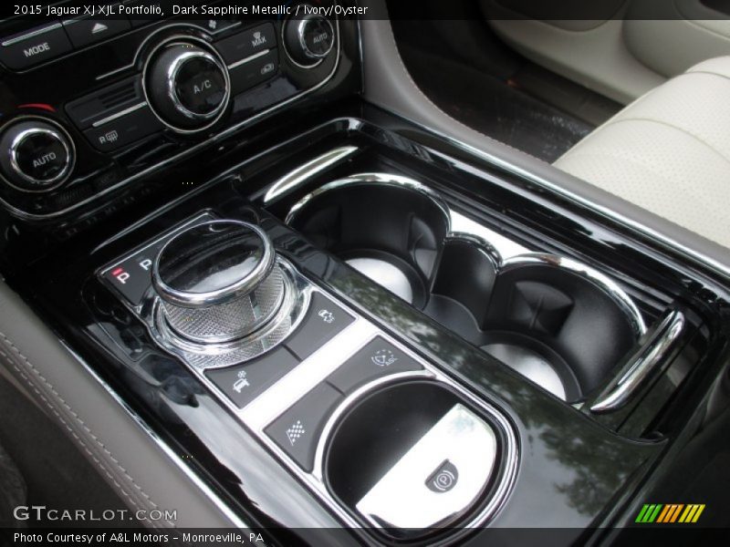 Dark Sapphire Metallic / Ivory/Oyster 2015 Jaguar XJ XJL Portfolio