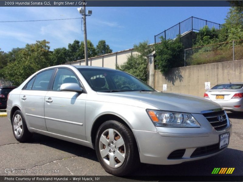 Bright Silver / Gray 2009 Hyundai Sonata GLS