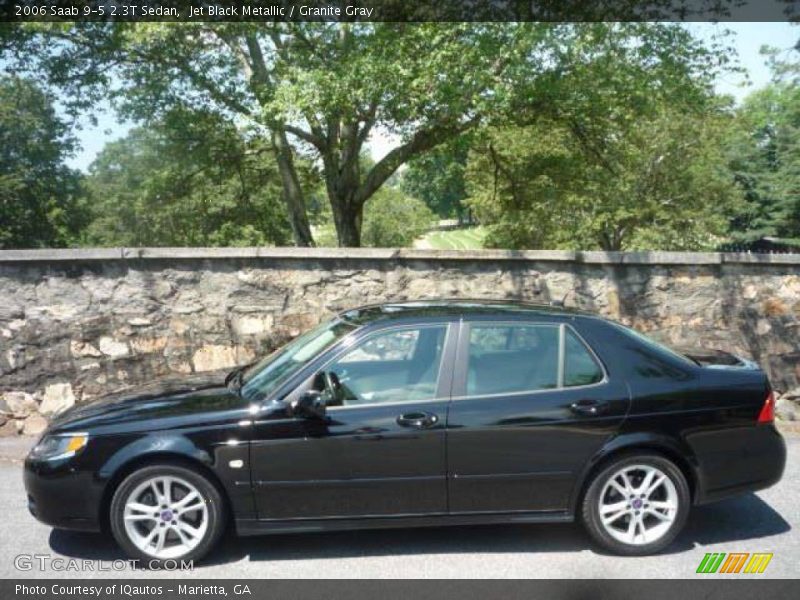 Jet Black Metallic / Granite Gray 2006 Saab 9-5 2.3T Sedan