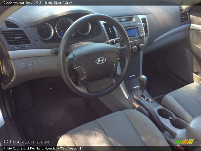 Bright Silver / Gray 2009 Hyundai Sonata GLS