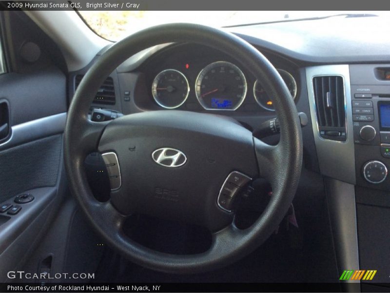 Bright Silver / Gray 2009 Hyundai Sonata GLS