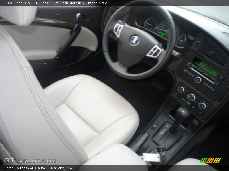 Jet Black Metallic / Granite Gray 2006 Saab 9-5 2.3T Sedan