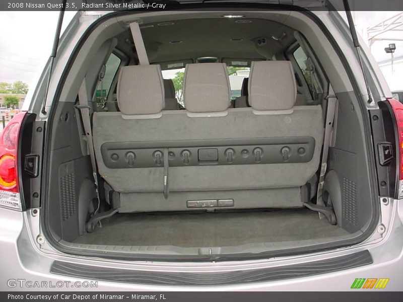 Radiant Silver Metallic / Gray 2008 Nissan Quest 3.5