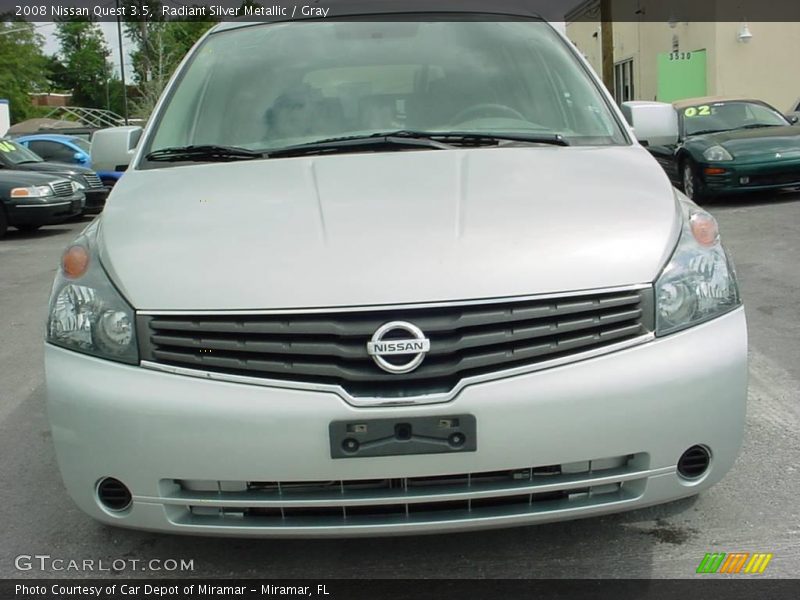 Radiant Silver Metallic / Gray 2008 Nissan Quest 3.5