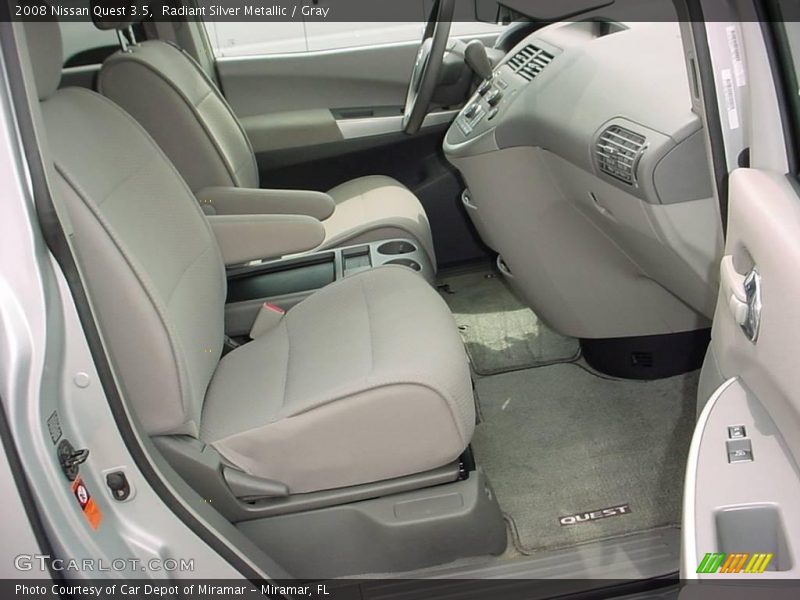 Radiant Silver Metallic / Gray 2008 Nissan Quest 3.5
