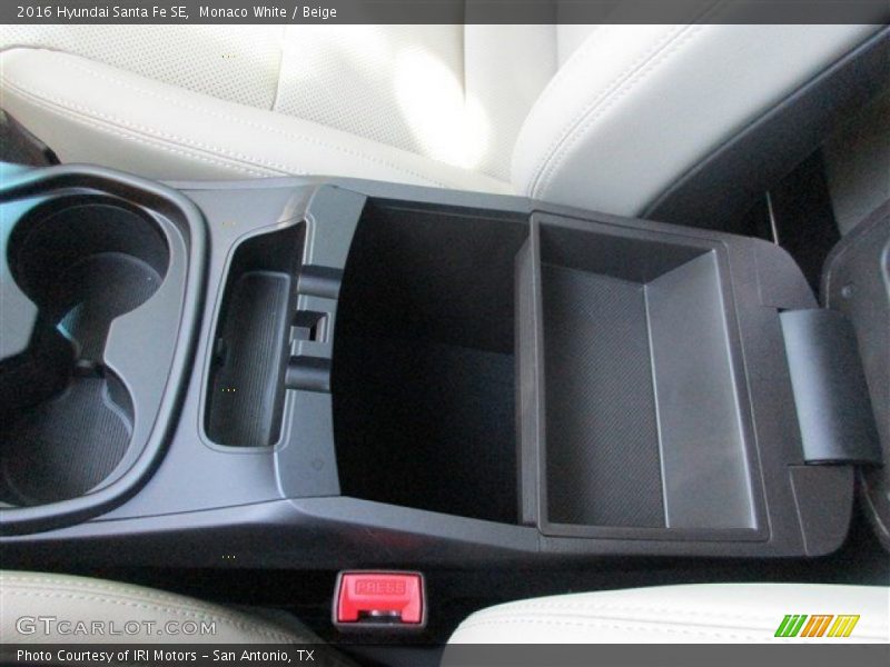 Monaco White / Beige 2016 Hyundai Santa Fe SE