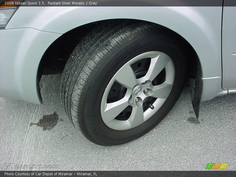 Radiant Silver Metallic / Gray 2008 Nissan Quest 3.5