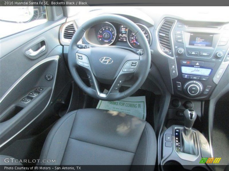 Becketts Black / Black 2016 Hyundai Santa Fe SE