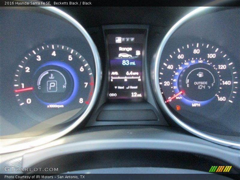  2016 Santa Fe SE SE Gauges