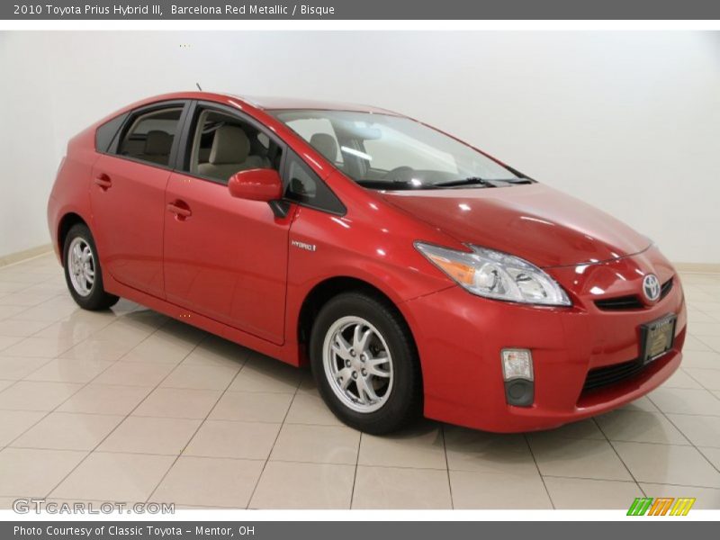 Barcelona Red Metallic / Bisque 2010 Toyota Prius Hybrid III