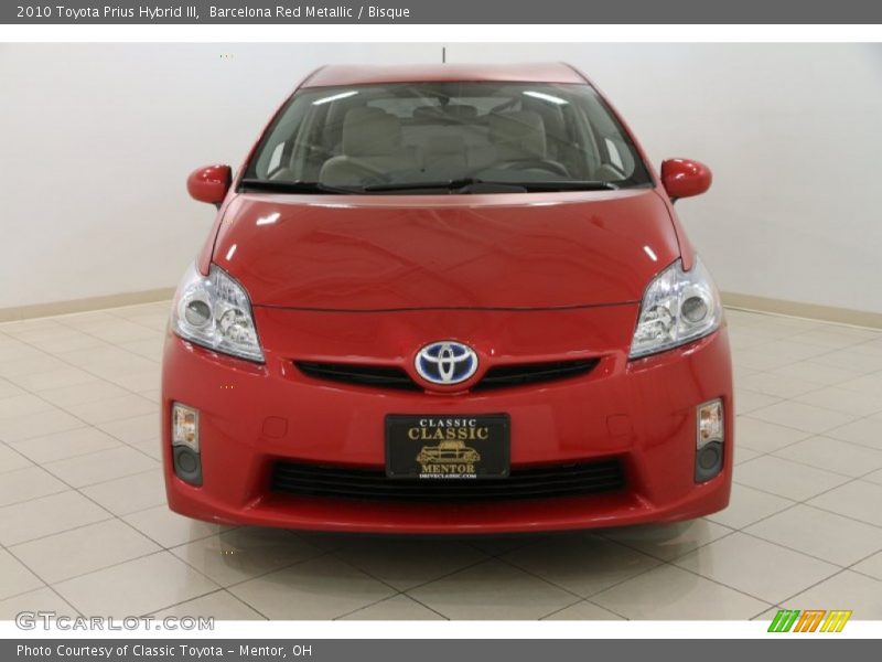 Barcelona Red Metallic / Bisque 2010 Toyota Prius Hybrid III