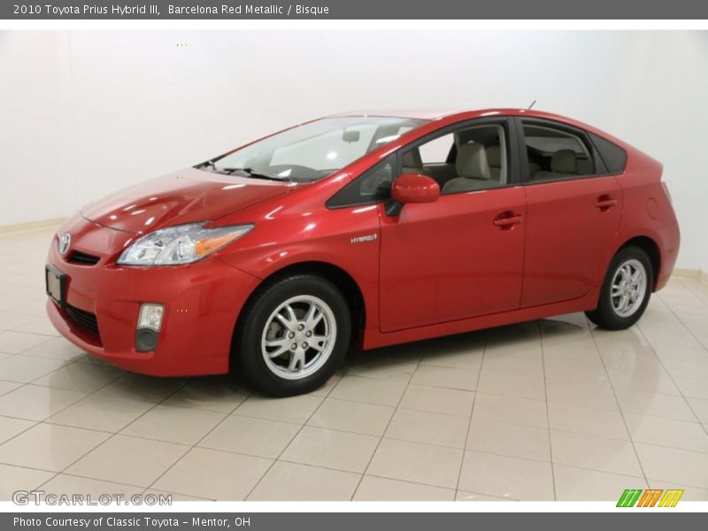 Barcelona Red Metallic / Bisque 2010 Toyota Prius Hybrid III