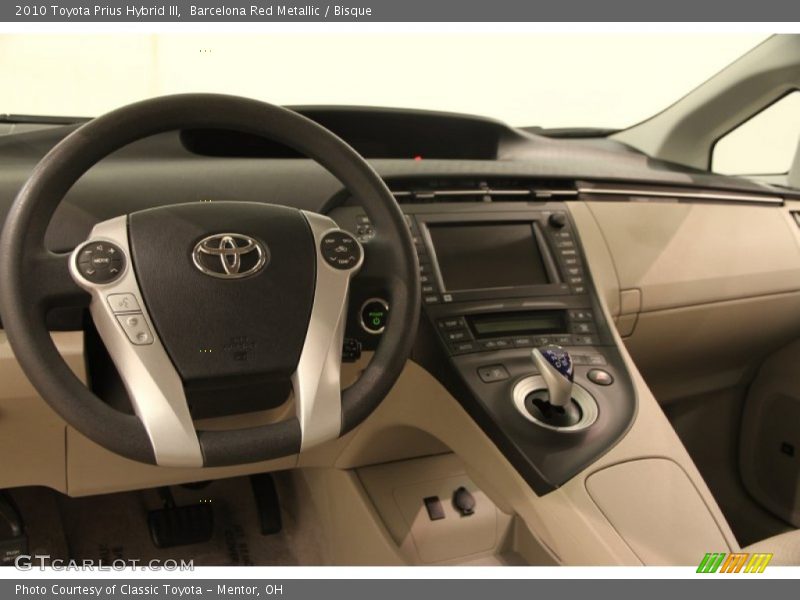 Barcelona Red Metallic / Bisque 2010 Toyota Prius Hybrid III