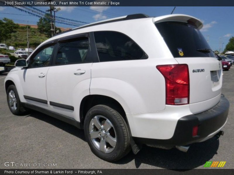 Pearl White Tri Coat Metallic / Beige 2008 Suzuki XL7 Limited AWD