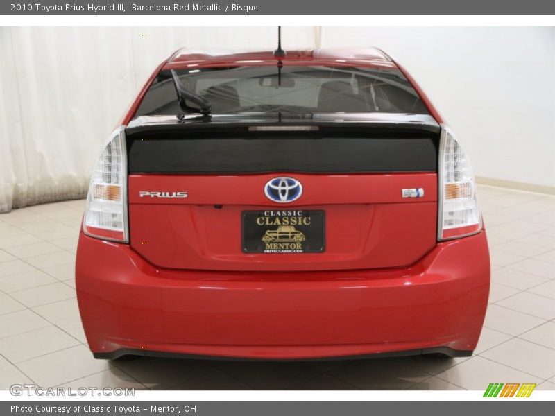 Barcelona Red Metallic / Bisque 2010 Toyota Prius Hybrid III