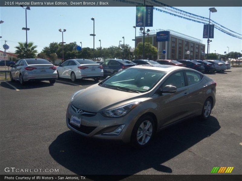 Desert Bronze / Black 2016 Hyundai Elantra Value Edition