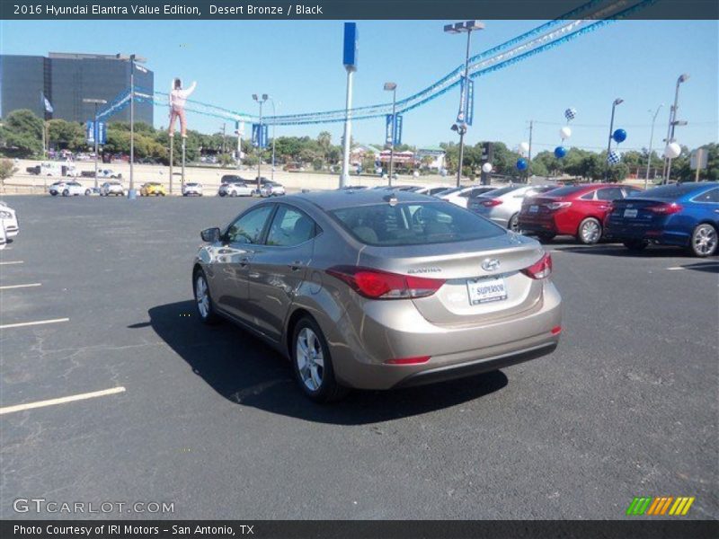 Desert Bronze / Black 2016 Hyundai Elantra Value Edition