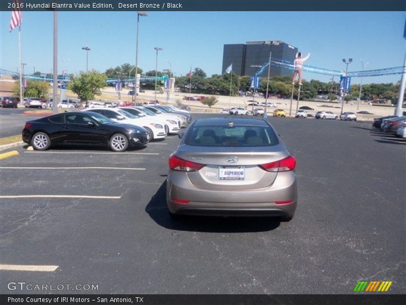 Desert Bronze / Black 2016 Hyundai Elantra Value Edition