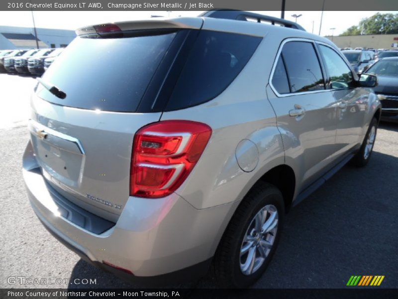 Champagne Silver Metallic / Jet Black 2016 Chevrolet Equinox LT AWD