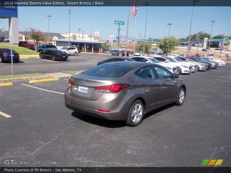 Desert Bronze / Black 2016 Hyundai Elantra Value Edition