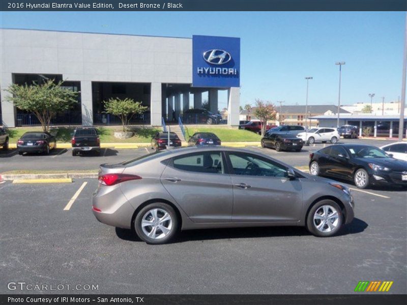 Desert Bronze / Black 2016 Hyundai Elantra Value Edition