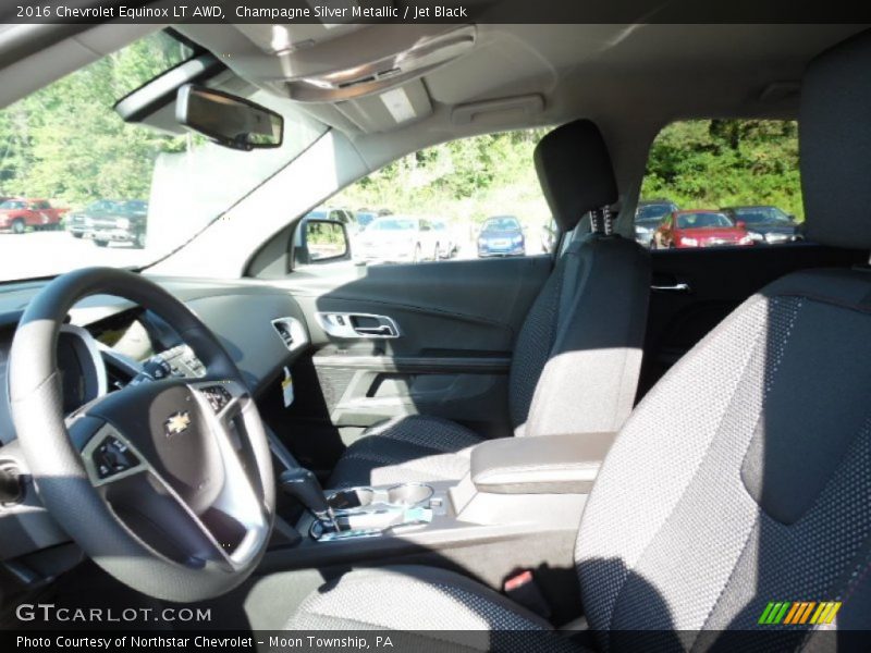 Champagne Silver Metallic / Jet Black 2016 Chevrolet Equinox LT AWD