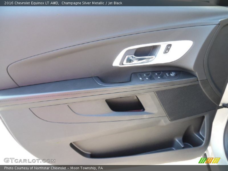 Champagne Silver Metallic / Jet Black 2016 Chevrolet Equinox LT AWD
