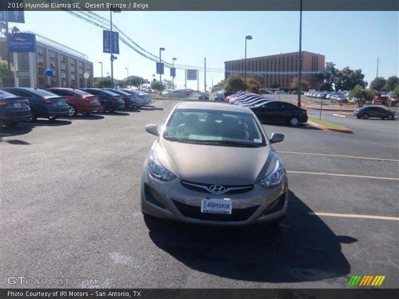 Desert Bronze / Beige 2016 Hyundai Elantra SE