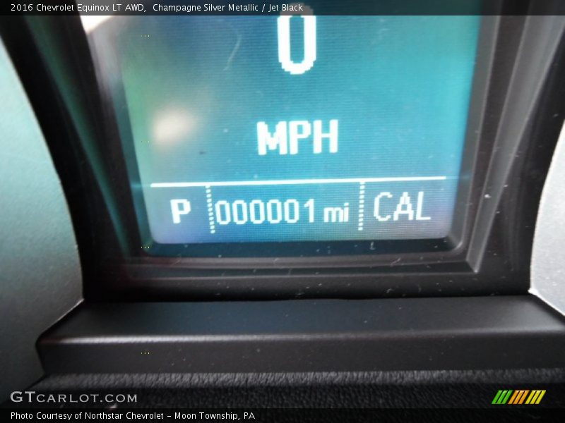 Champagne Silver Metallic / Jet Black 2016 Chevrolet Equinox LT AWD