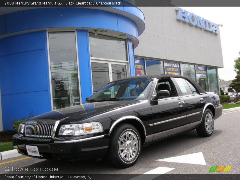 Black Clearcoat / Charcoal Black 2008 Mercury Grand Marquis GS