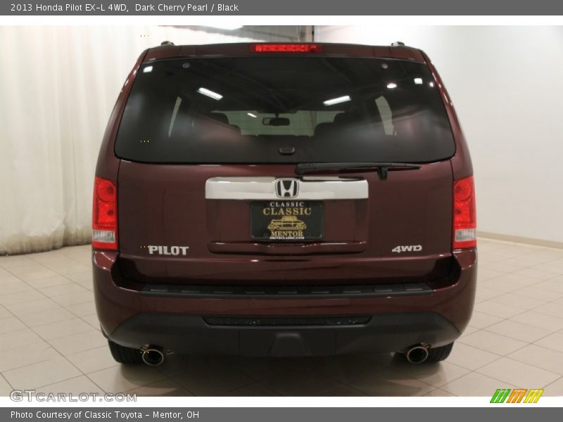 Dark Cherry Pearl / Black 2013 Honda Pilot EX-L 4WD