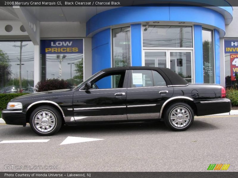 Black Clearcoat / Charcoal Black 2008 Mercury Grand Marquis GS
