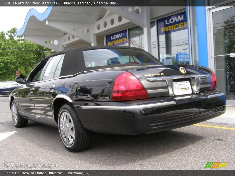 Black Clearcoat / Charcoal Black 2008 Mercury Grand Marquis GS