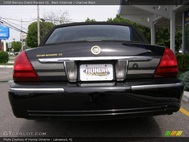 Black Clearcoat / Charcoal Black 2008 Mercury Grand Marquis GS