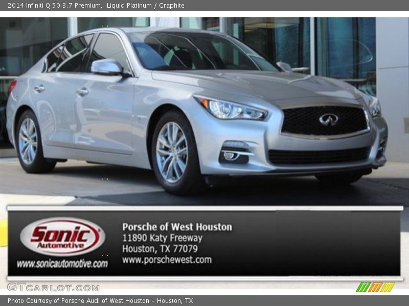 Liquid Platinum / Graphite 2014 Infiniti Q 50 3.7 Premium