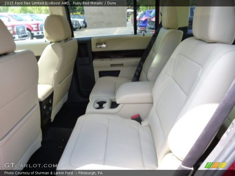 Ruby Red Metallic / Dune 2015 Ford Flex Limited EcoBoost AWD