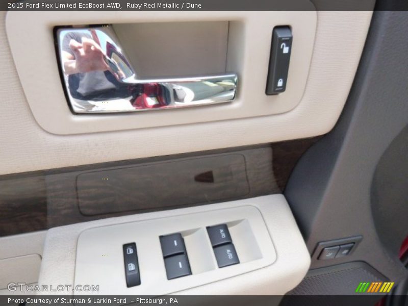 Ruby Red Metallic / Dune 2015 Ford Flex Limited EcoBoost AWD