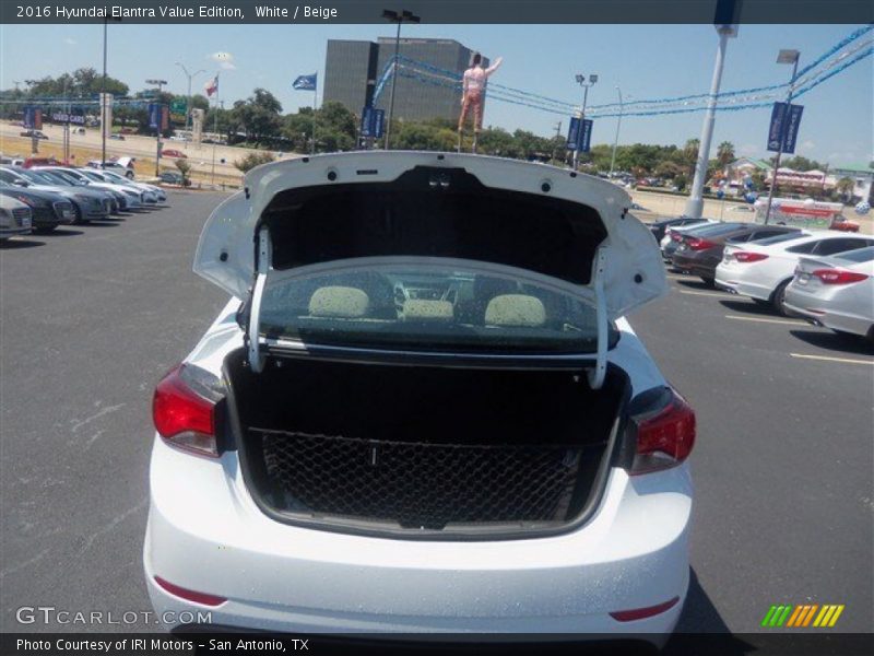 White / Beige 2016 Hyundai Elantra Value Edition